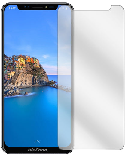 UlefoneX mit aufgebrachter dipos Displayschutzfolie, glasklare Darstellung ohne Einschränkungen