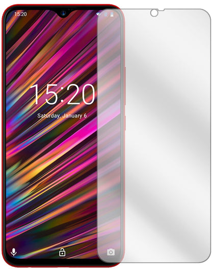 UmidigiF1 Play mit aufgebrachter dipos Displayschutzfolie, glasklare Darstellung ohne Einschränkungen