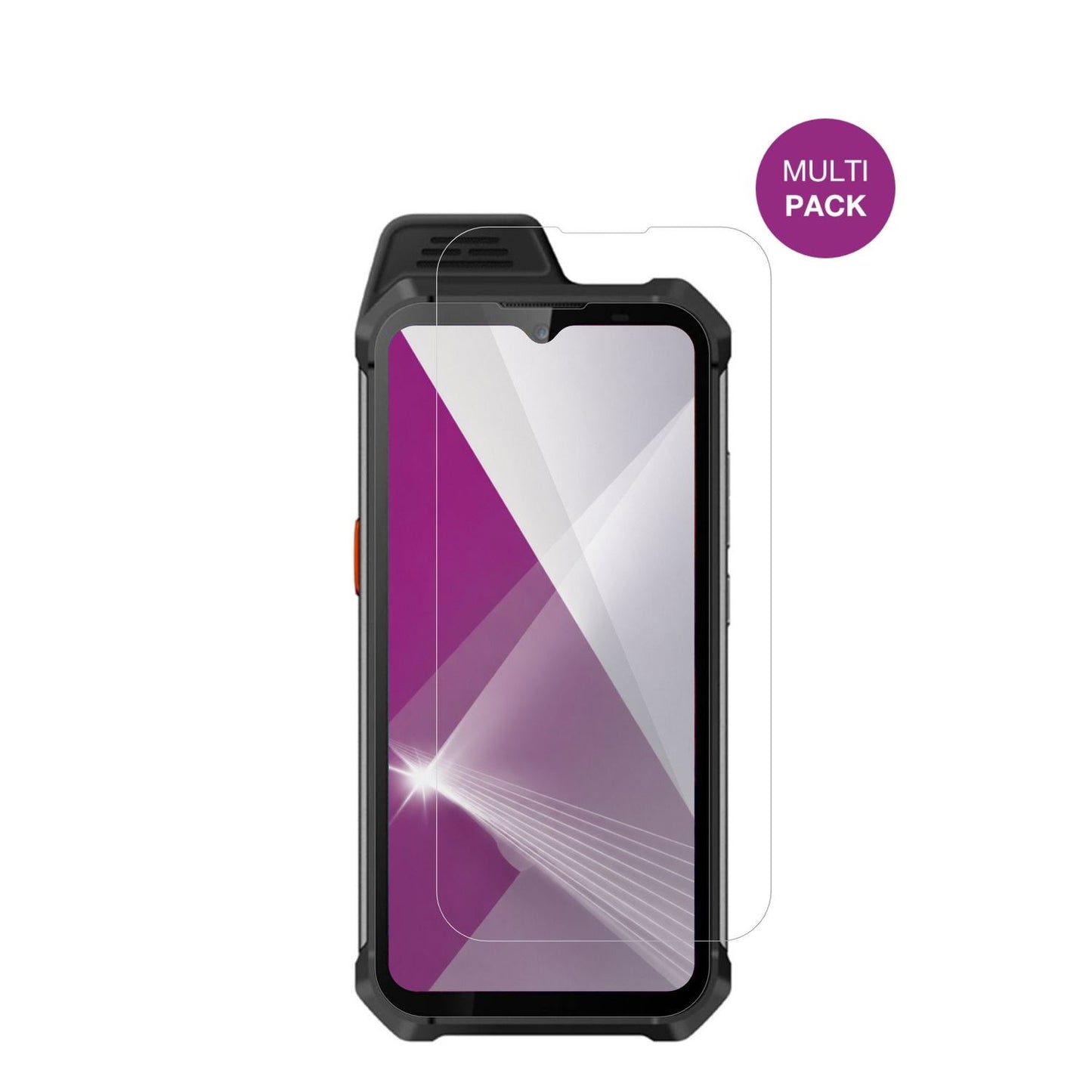 UNIWAW888 mit aufgebrachter dipos Displayschutzfolie, glasklare Darstellung ohne Einschränkungen