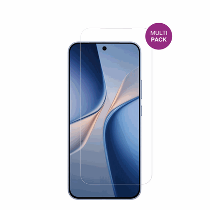 VivoT5 Pro mit aufgebrachter dipos Displayschutzfolie, glasklare Darstellung ohne Einschränkungen