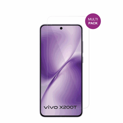 VivoX200T mit aufgebrachter dipos Displayschutzfolie, glasklare Darstellung ohne Einschr�nkungen
