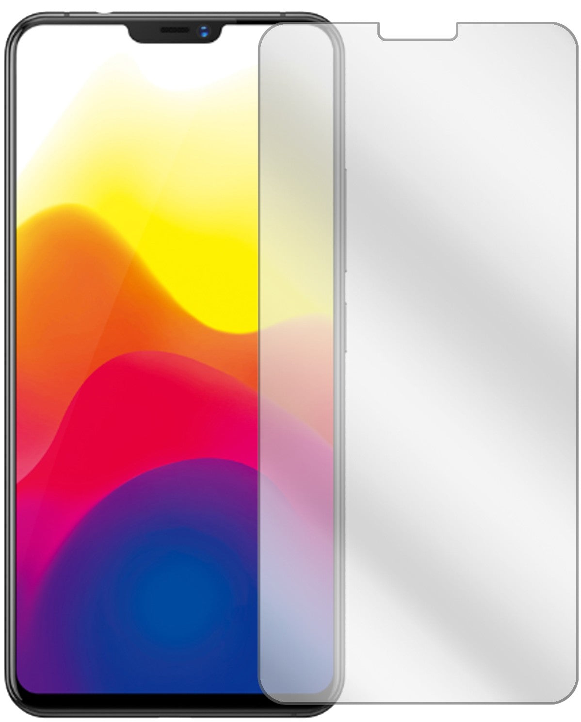 VivoX21UD mit aufgebrachter dipos Displayschutzfolie, glasklare Darstellung ohne Einschränkungen
