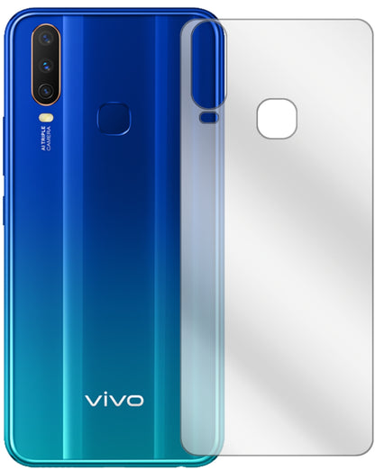VivoY11 (2019) Rückseite mit aufgebrachter dipos Displayschutzfolie, glasklare Darstellung ohne Einschränkungen