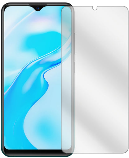 VivoY3s mit aufgebrachter dipos Displayschutzfolie, glasklare Darstellung ohne Einschränkungen