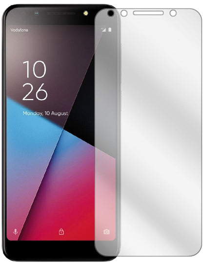 VodafoneSmart N9 Lite mit aufgebrachter dipos Displayschutzfolie, glasklare Darstellung ohne Einschränkungen