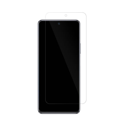 Wiko5G mit aufgebrachter dipos Displayschutzfolie, glasklare Darstellung ohne Einschränkungen
