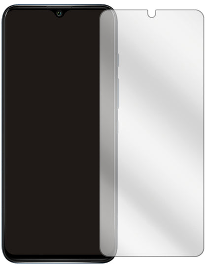 WikoPower U30 mit aufgebrachter dipos Displayschutzfolie, glasklare Darstellung ohne Einschränkungen