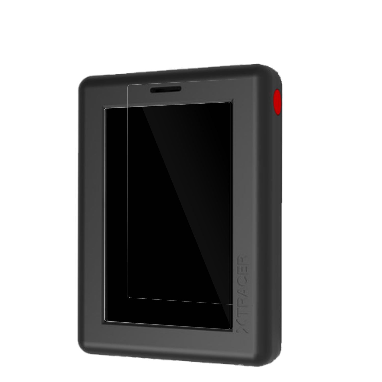 XCTracer Maxx III mit aufgebrachter dipos Displayschutzfolie, glasklare Darstellung ohne Einschränkungen