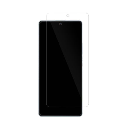 XiaomiPoco F5 mit aufgebrachter dipos Displayschutzfolie, glasklare Darstellung ohne Einschränkungen