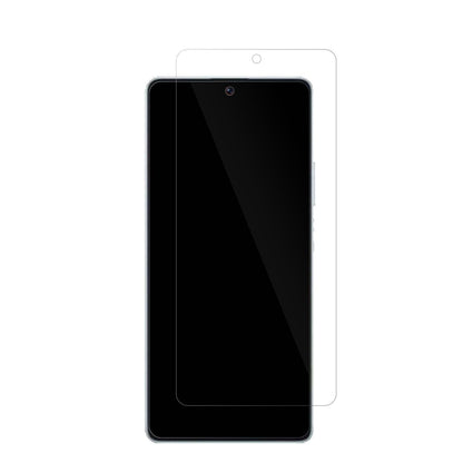XiaomiPoco F5 mit aufgebrachter dipos Displayschutzfolie, glasklare Darstellung ohne Einschränkungen