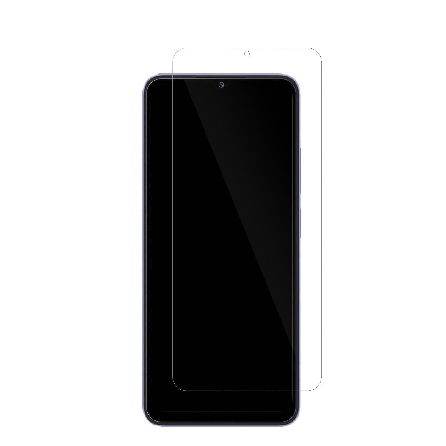 XiaomiRedmi 12C mit aufgebrachter dipos Displayschutzfolie, glasklare Darstellung ohne Einschränkungen