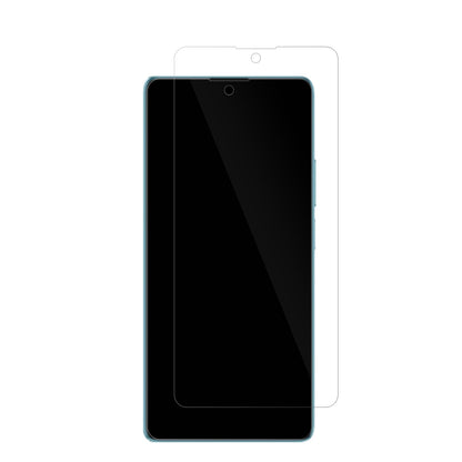 XiaomiRedmi 13 5G mit aufgebrachter dipos Displayschutzfolie, glasklare Darstellung ohne Einschränkungen