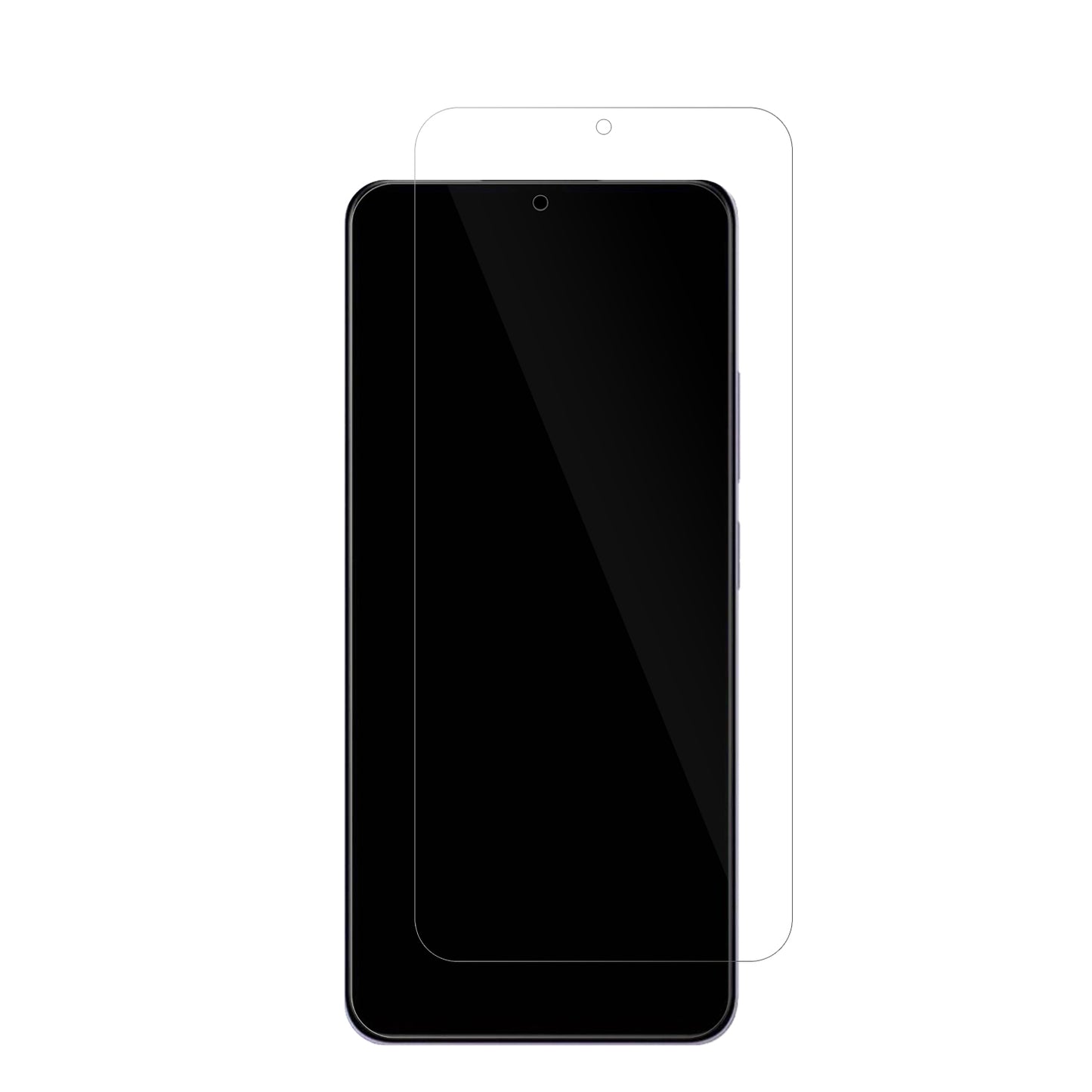 XiaomiRedmi 14R 5G mit aufgebrachter dipos Displayschutzfolie, glasklare Darstellung ohne Einschränkungen
