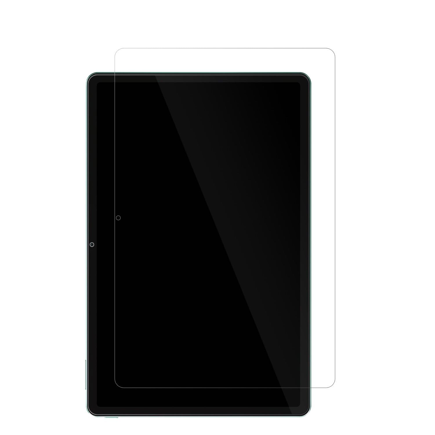 XiaomiRedmi Pad SE mit aufgebrachter dipos Displayschutzfolie, glasklare Darstellung ohne Einschränkungen