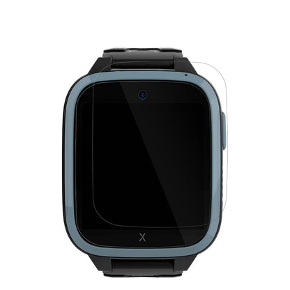 XploraXGO3 Kinder-Smartwatch mit aufgebrachter dipos Displayschutzfolie, glasklare Darstellung ohne Einschränkungen