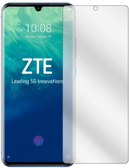ZTEAxon 10s Pro mit aufgebrachter dipos Displayschutzfolie, glasklare Darstellung ohne Einschränkungen