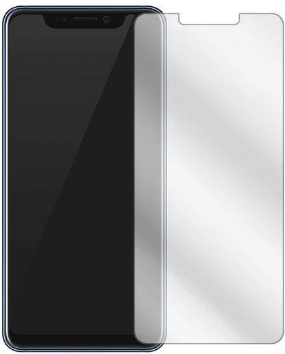 ZTEAxon 9 Pro mit aufgebrachter dipos Displayschutzfolie, glasklare Darstellung ohne Einschränkungen