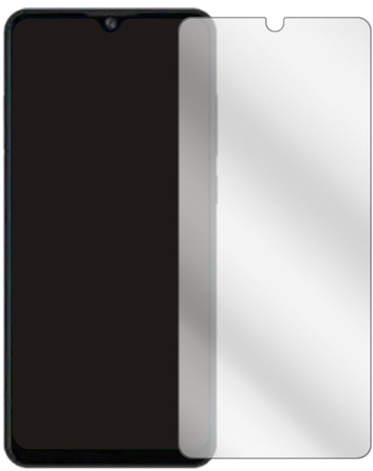 ZTEBlade A51 lite mit aufgebrachter dipos Displayschutzfolie, glasklare Darstellung ohne Einschränkungen