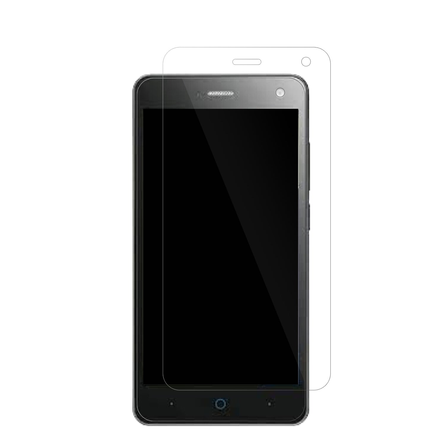 ZTEBlade L3 mit aufgebrachter dipos Displayschutzfolie, glasklare Darstellung ohne Einschränkungen