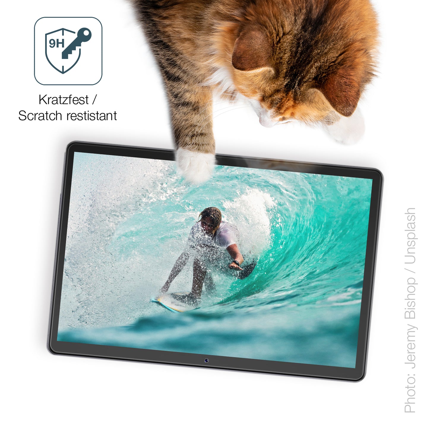dipos Displayschutz für Cubot Tab 10, mattierte Oberfläche, robuste Festigkeit und perfekte Passform