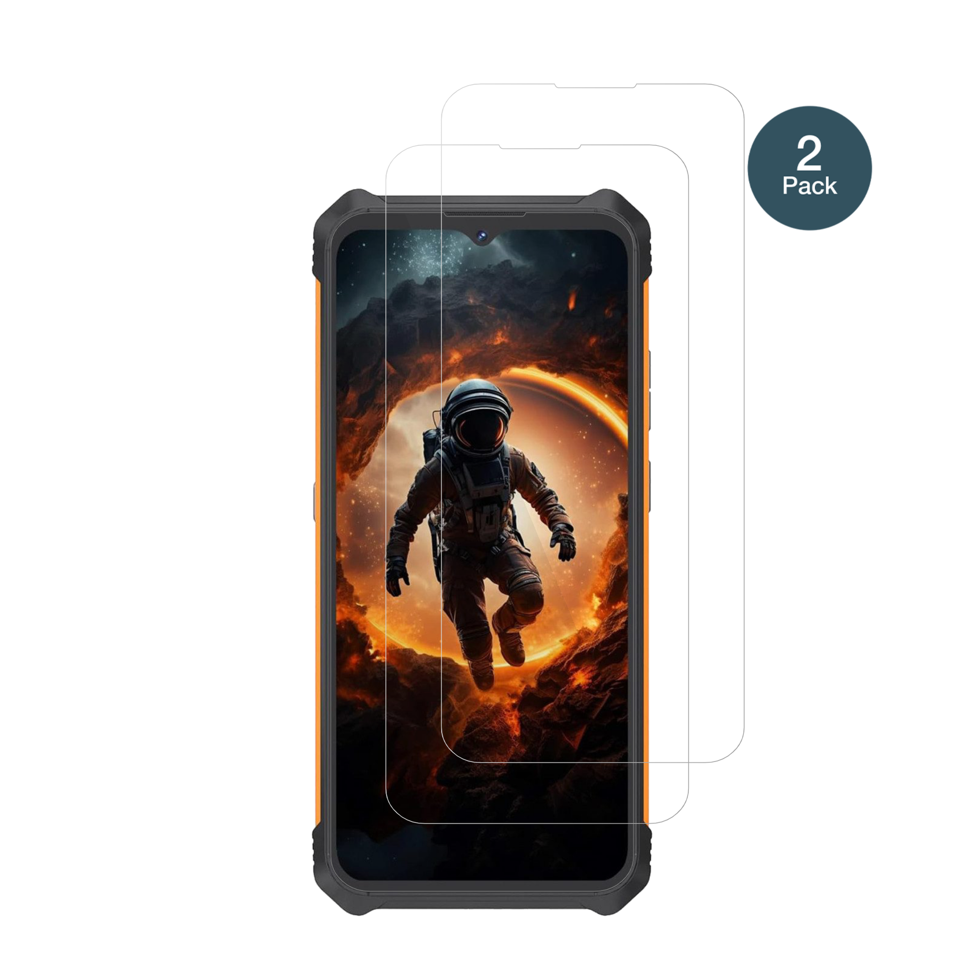 cubotking kong mini 4 mit aufgebrachter dipos Flex Schutzfolie, glasklare Darstellung ohne Einschränkungen