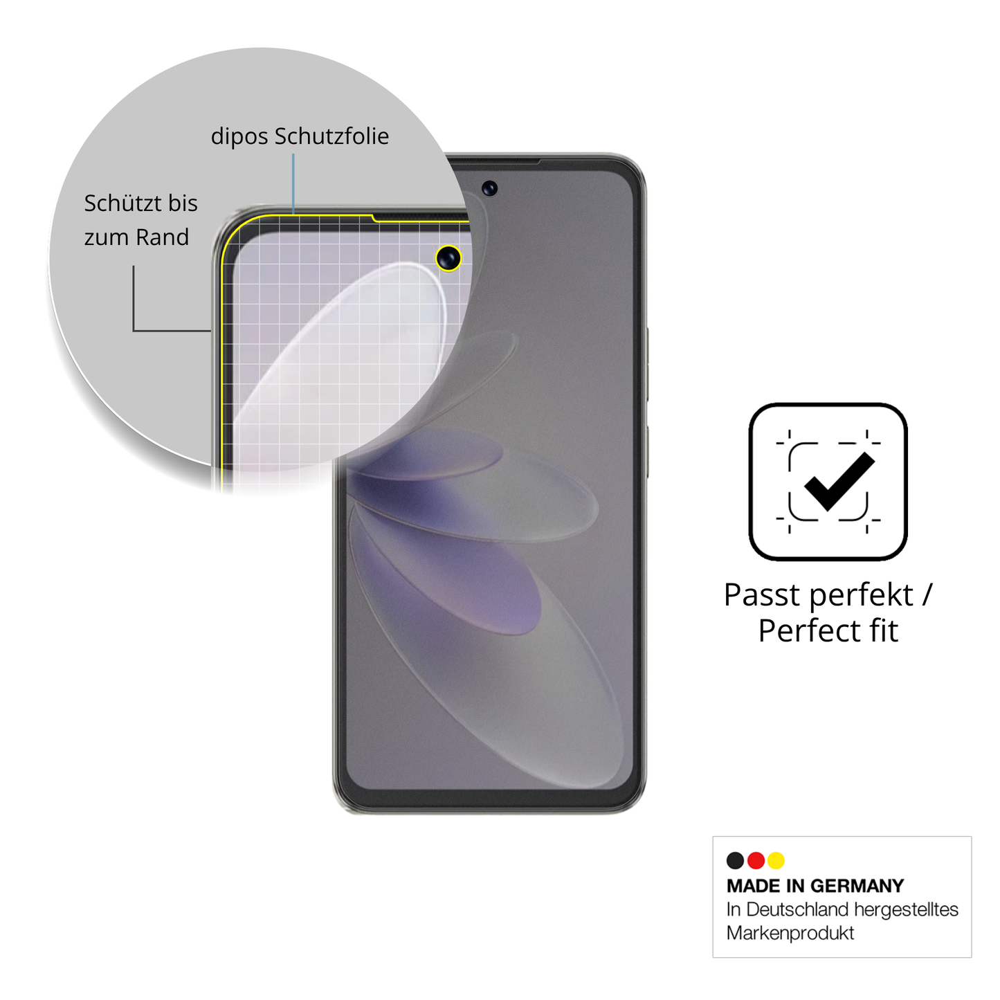 Schutz gegen Kratzer auf dem Cubot Note 60 Glas durch Schlüssel, Stöße gegen die Tischkante oder Stürze