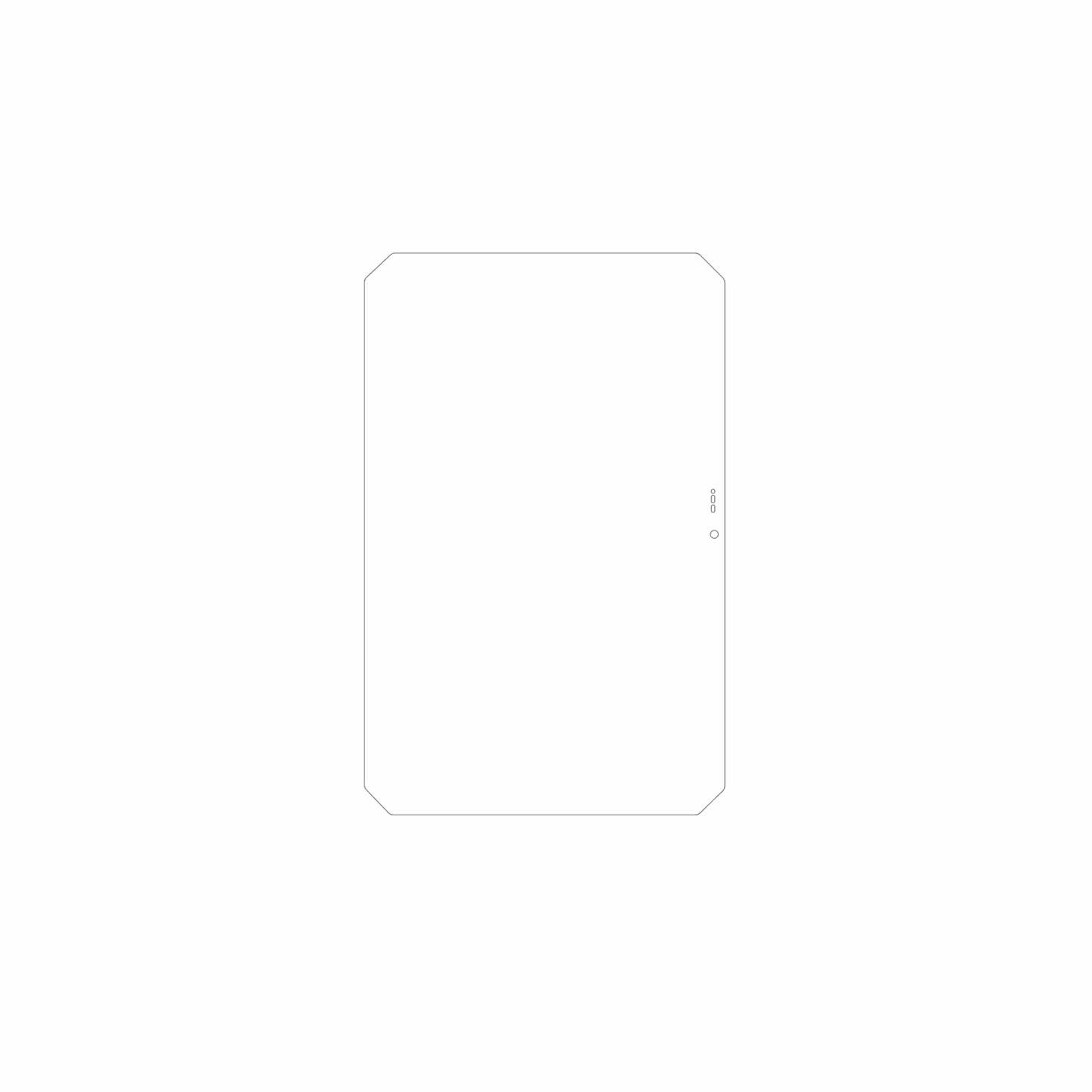 dipos Displayschutz für CUBOT Tab Kingkong Mini 8.68 Zoll, mattierte Oberfläche, geringe Dicke und perfekte Passform