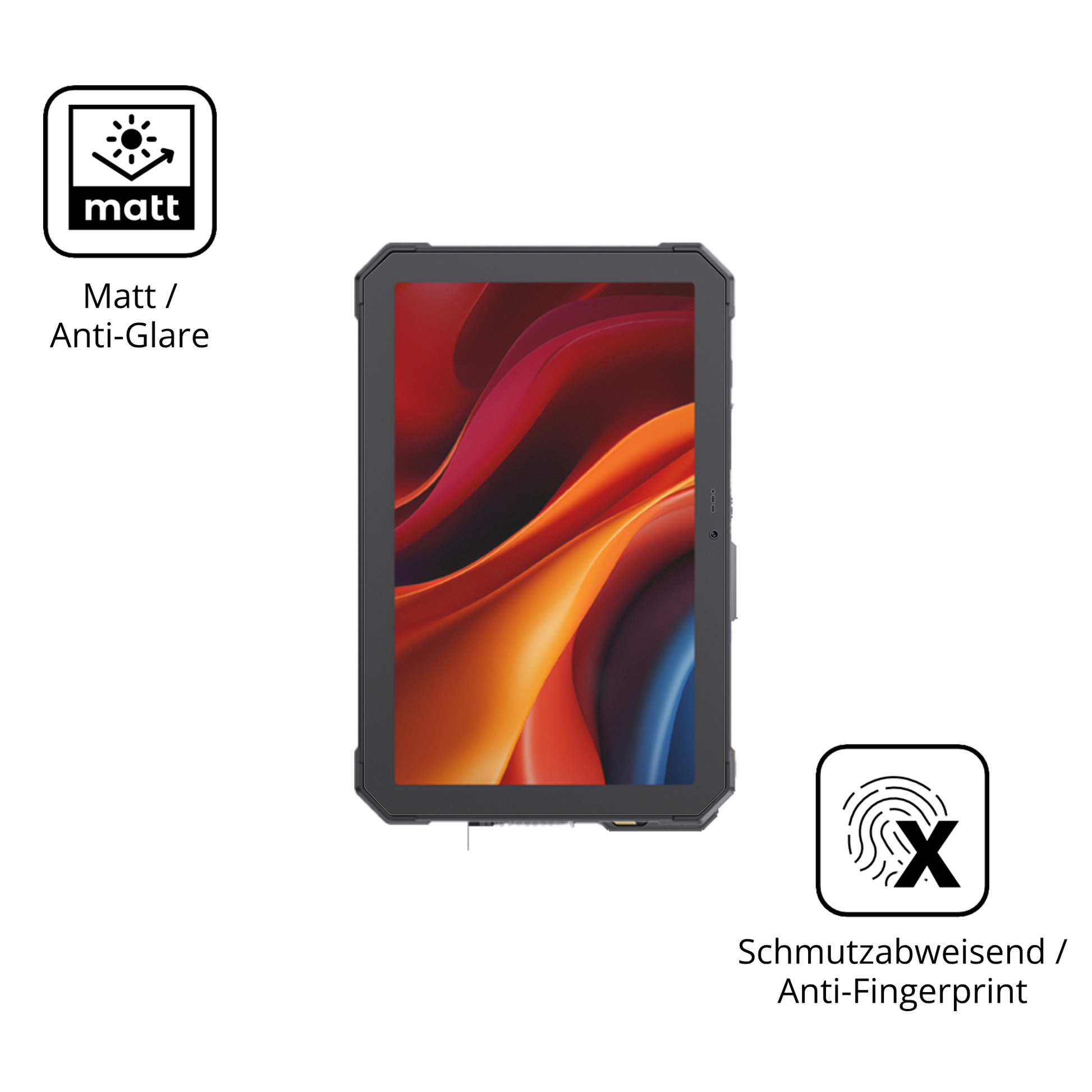 Dünne und entspiegelnde Folie passend zugeschnitten für CUBOT Tab Kingkong Mini 8.68 Zoll