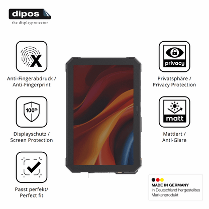 Privatsphäre-Schutz durch Sichtschutz-Folie passend zugeschnitten für CUBOT Tab Kingkong Mini 8.68 Zoll