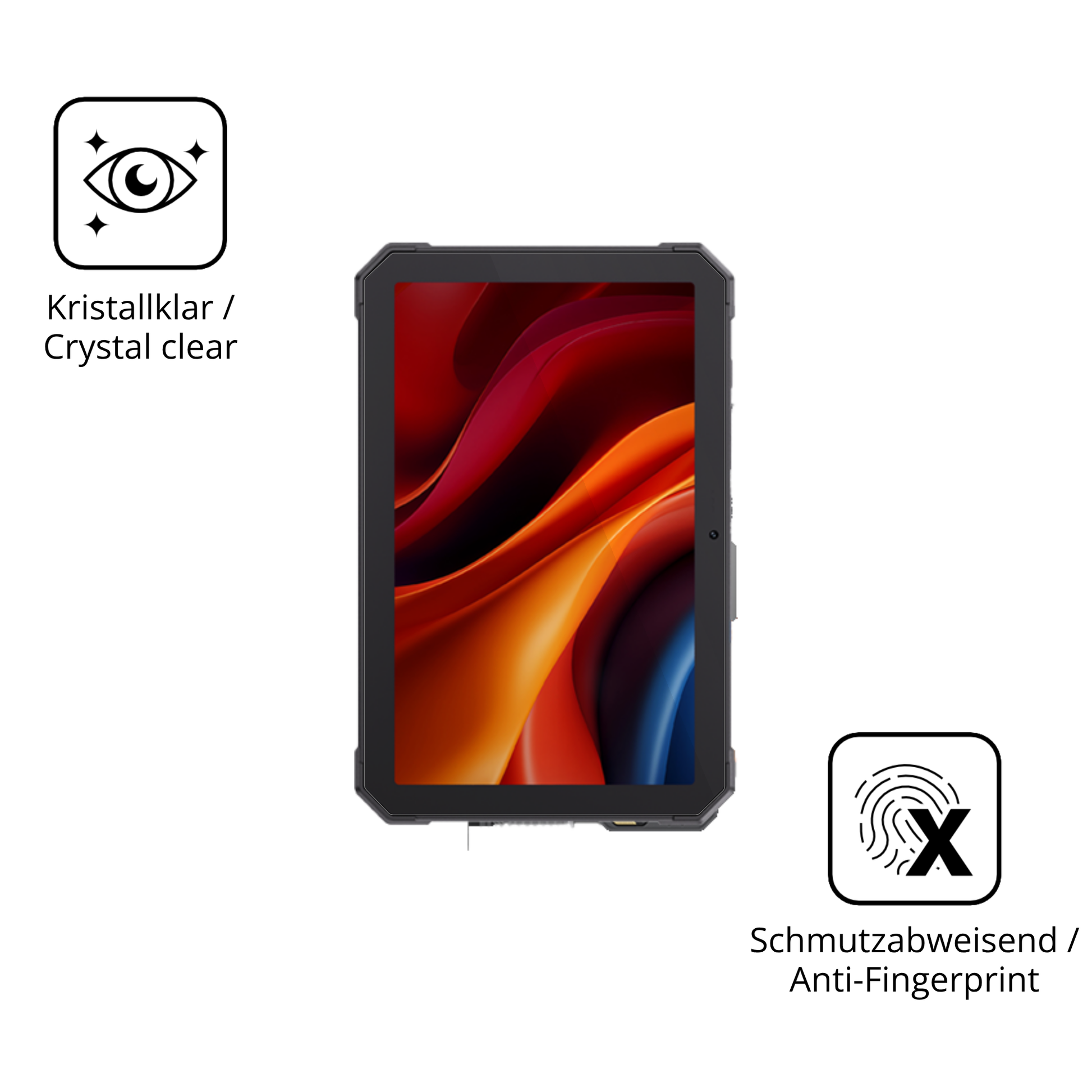 Flexible TPU-Folie passend zugeschnitten für CUBOT Tab Kingkong Mini 8.68 Zoll, vollständige Abdeckung