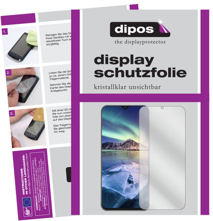 Klare Displayschutzfolie von dipos passend für Cubot X20, präziser Zuschnitt und blasenfrei montiert