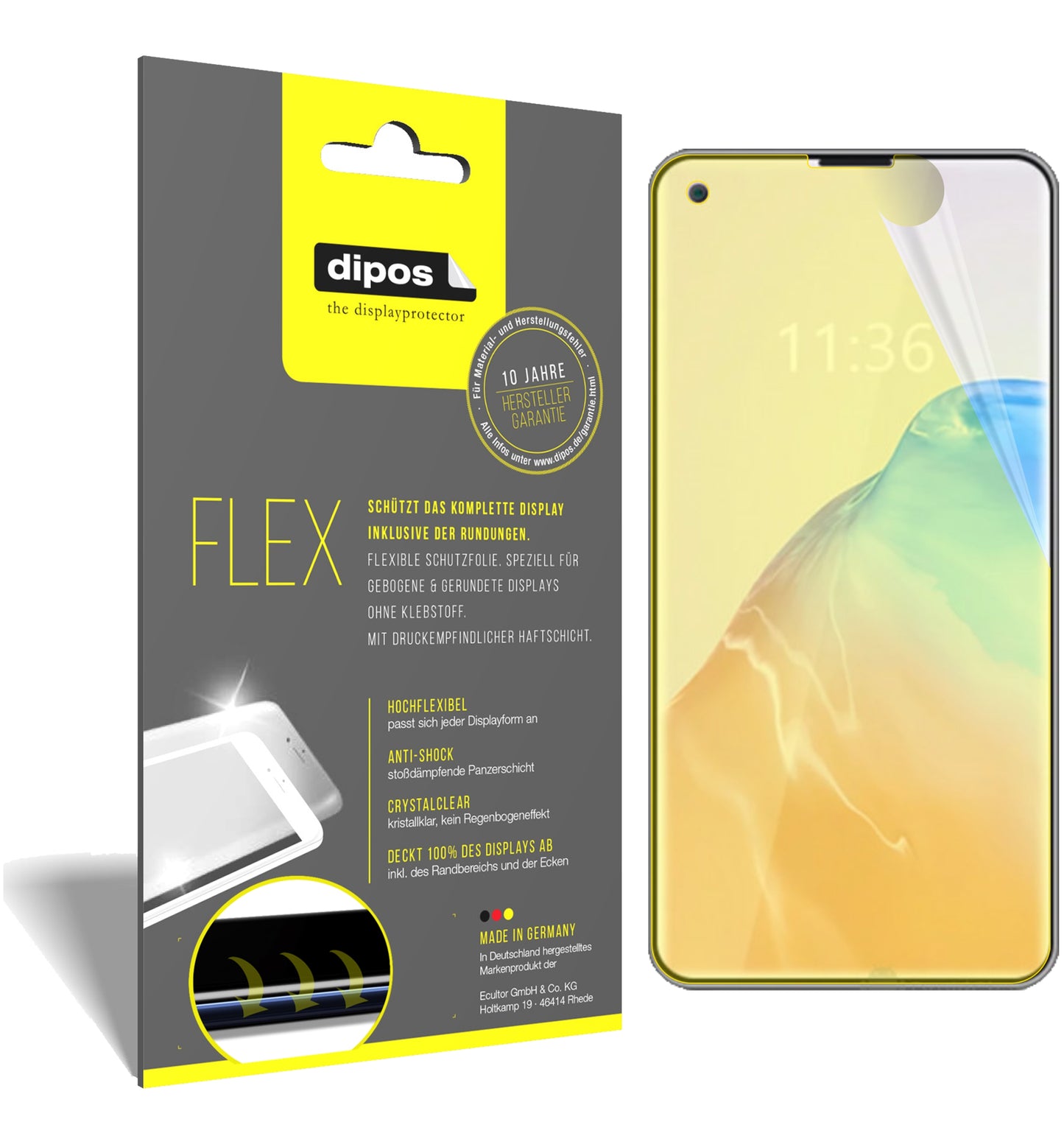 3D Full Cover Displayschutzfolie: Case-freundlicher Schutz mit perfekter Passform für dein Display. 