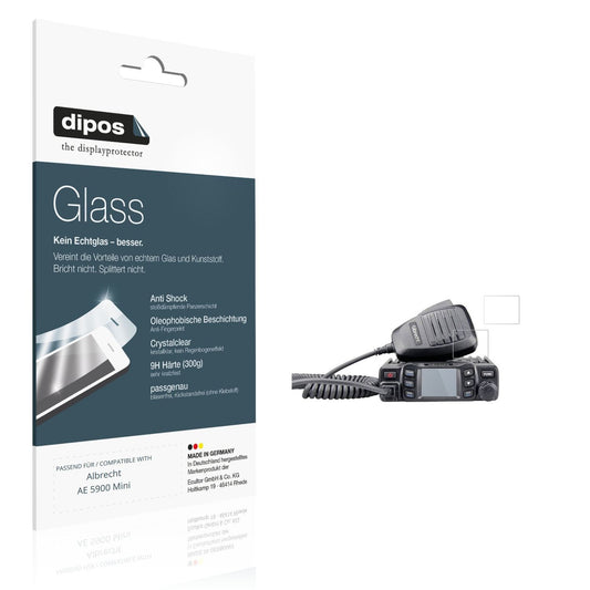 2x Screen Protector for Albrecht AE 5900 Mini Flexible Glass 9H dipos