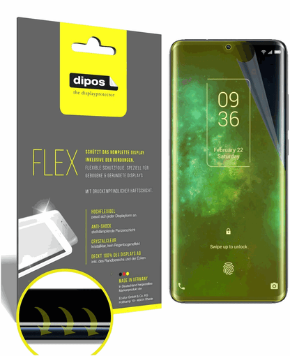 2x Full Cover Screen Protector for TCL 10 Pro – Covers Curved Edges | dipos
