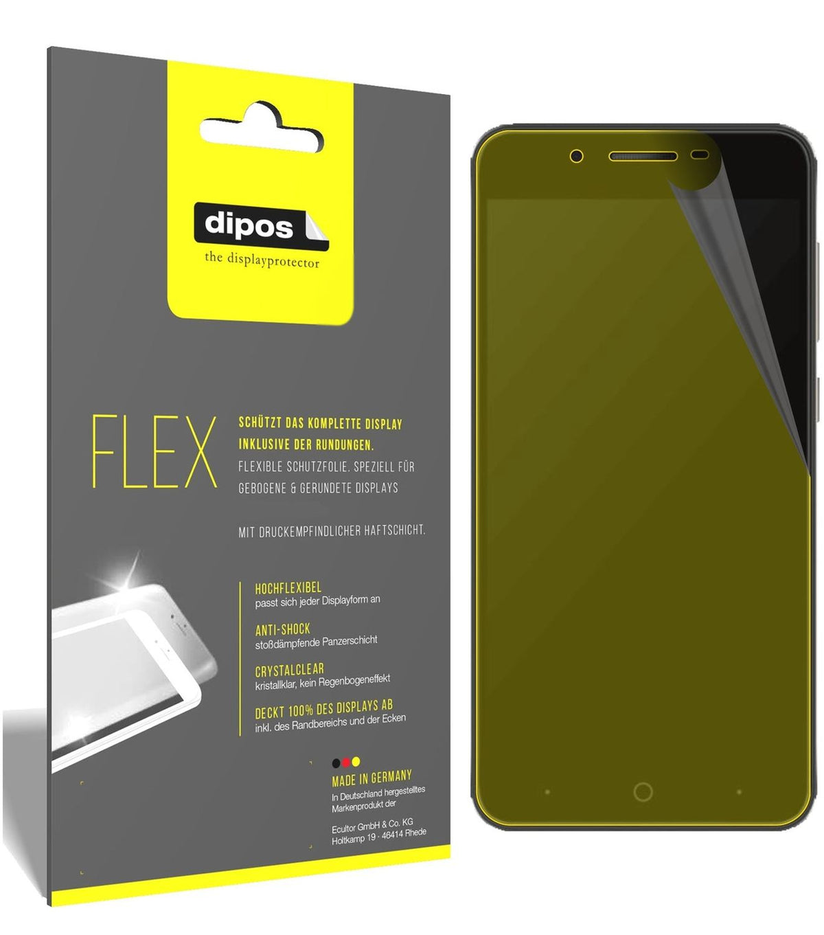 2x 3D Full Cover Screen Protector for ZTE Blade A610 Plus