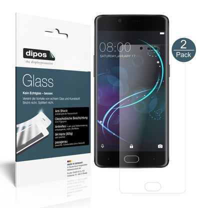 2x Screen Protector for Doogee Shoot 1 matte Flexible Glass 9H dipos