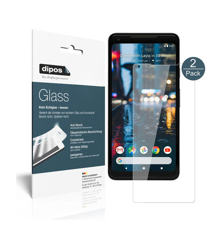 dipos 2x 9H Clear Screen Protector for Google Pixel 2 XL
