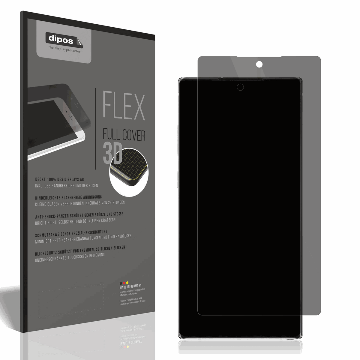 Full Cover Privacy Film for Samsung Galaxy Note 10 Plus Screen Protector