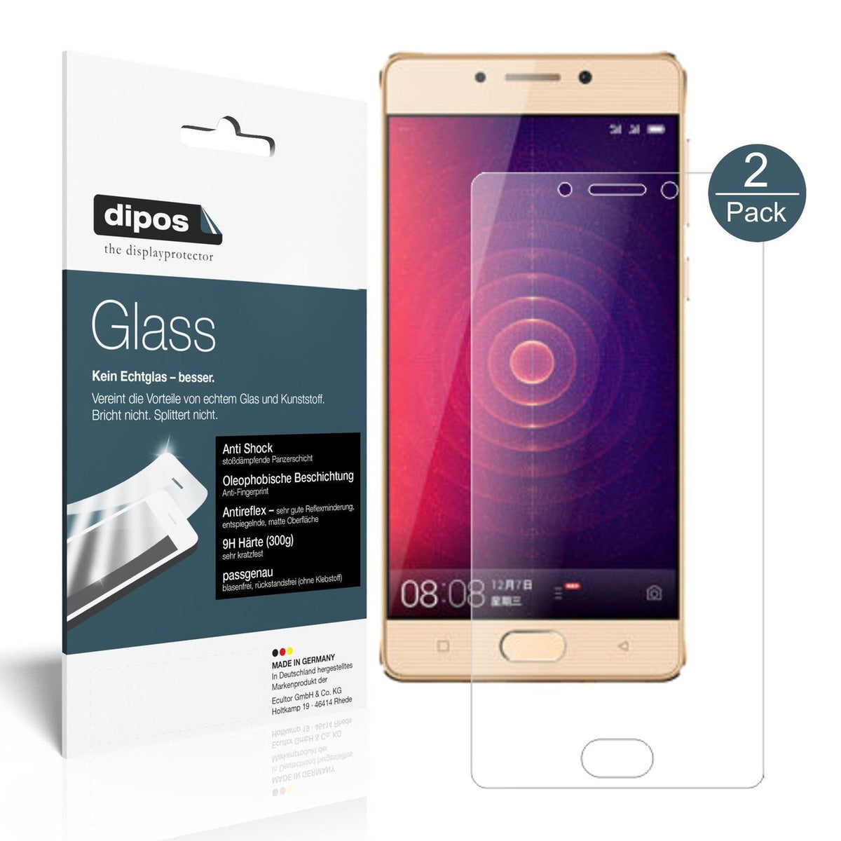 dipos 2x 9H Matte Screen Protector for Gionee Steel 2