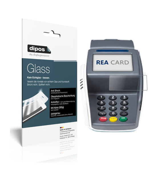 Matte Displayschutzfolie von dipos passend für REA CARD T7 pro, 9H kratzfest und blasenfrei montiert