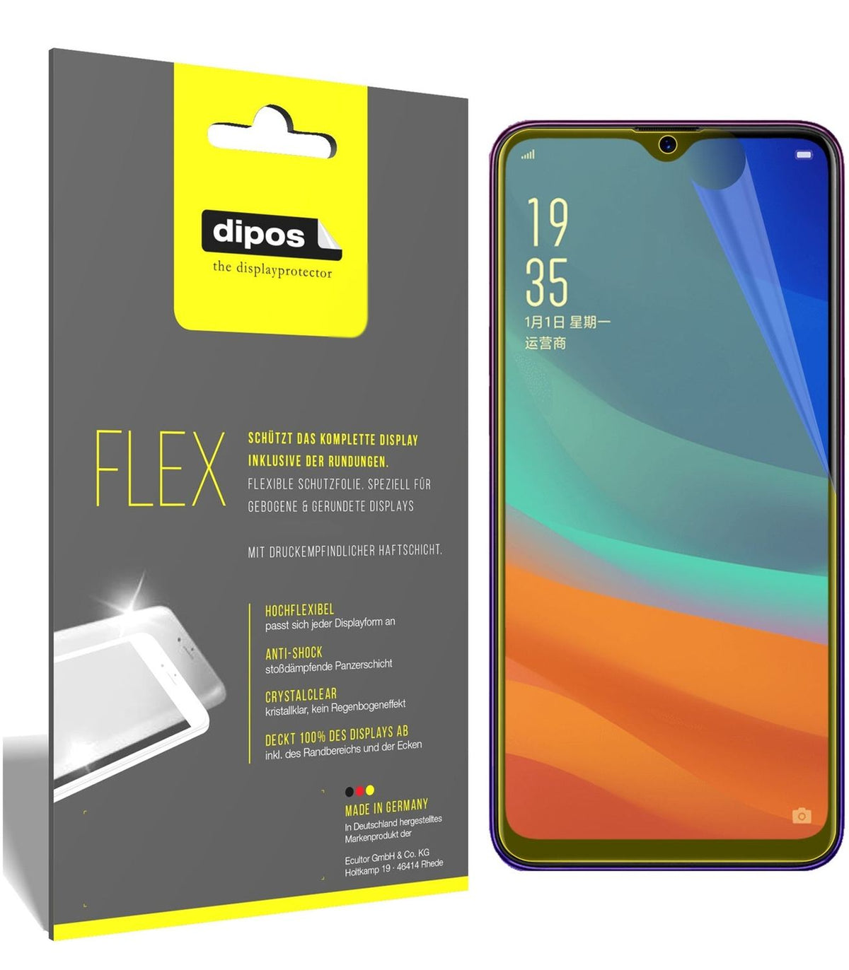 2x 3D Full Cover Screen Protector for Oppo A7x