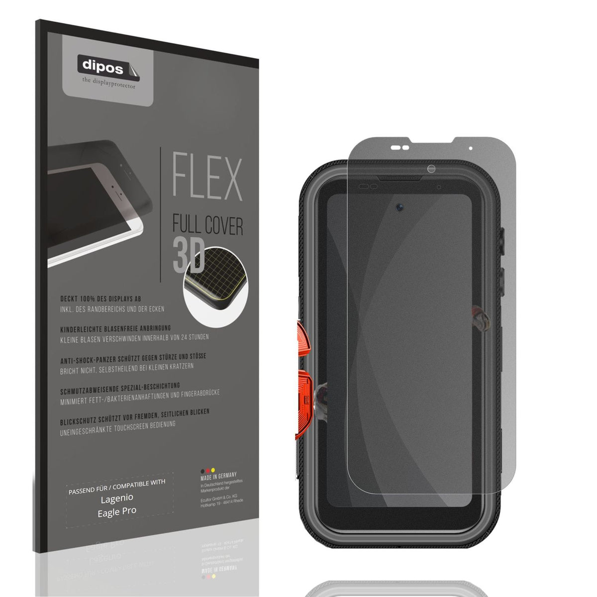Full Cover Privacy Film for Lagenio Eagle Pro Screen Protector Anti-Shock