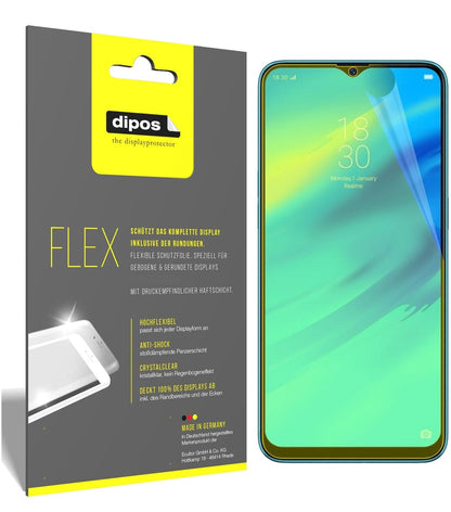 2x Screen Protector for Oppo Realme 2 Pro Protective Film covers 100% dipos Flex