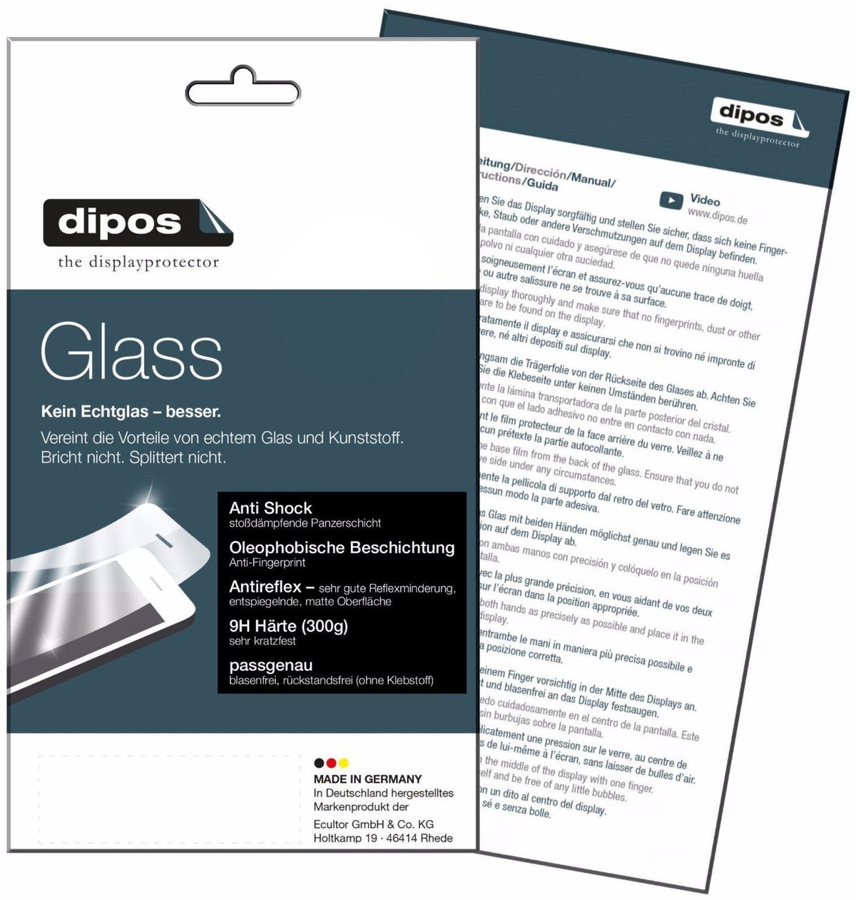 dipos 2x 9H Matte Screen Protector for ZTE Nubia Z17 miniS
