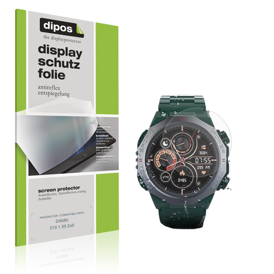 Matte Displayschutzfolie von dipos passend für Ddidbi S10 1.39 Zoll, präziser Zuschnitt und blasenfrei montiert
