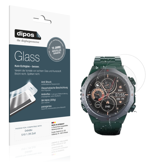 Matte Displayschutzfolie von dipos passend für Ddidbi S10 1.39 Zoll, 9H kratzfest und blasenfrei montiert