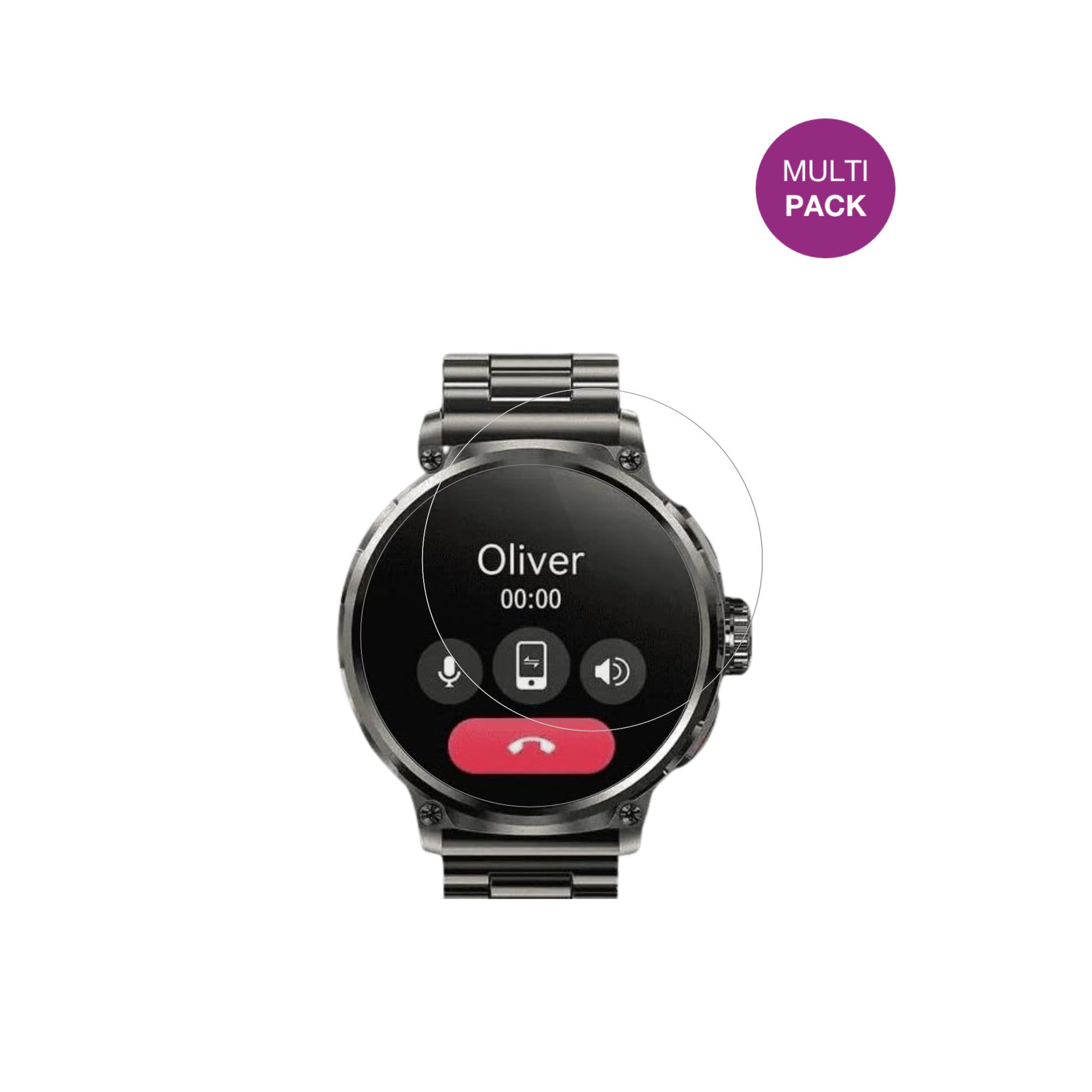 DeedliteZeus 1.85 Zoll mit aufgebrachter dipos Displayschutzfolie, glasklare Darstellung ohne Einschränkungen