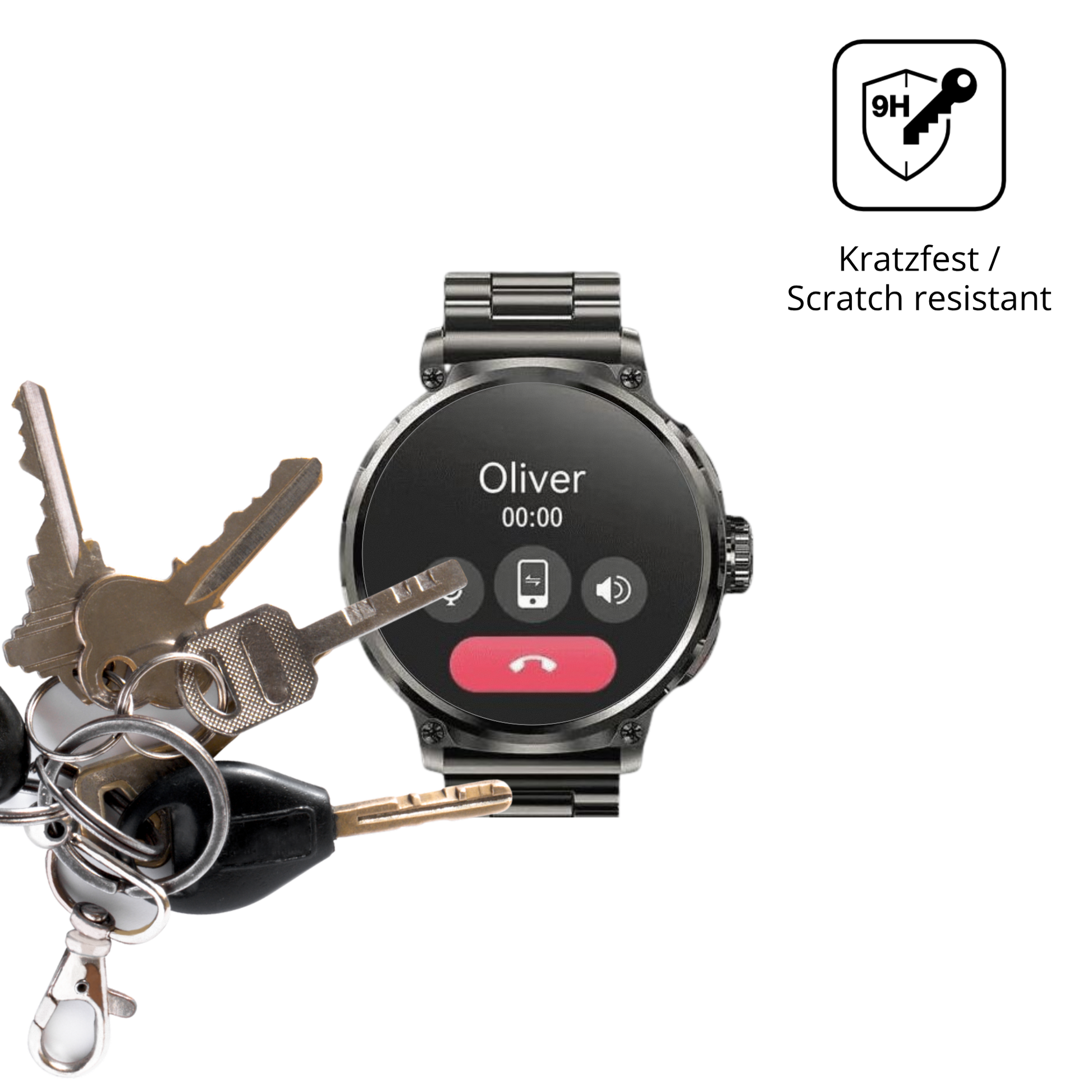 dipos Displayschutz für Deedlite Zeus 1.85 Zoll, mattierte Oberfläche, robuste Festigkeit und perfekte Passform