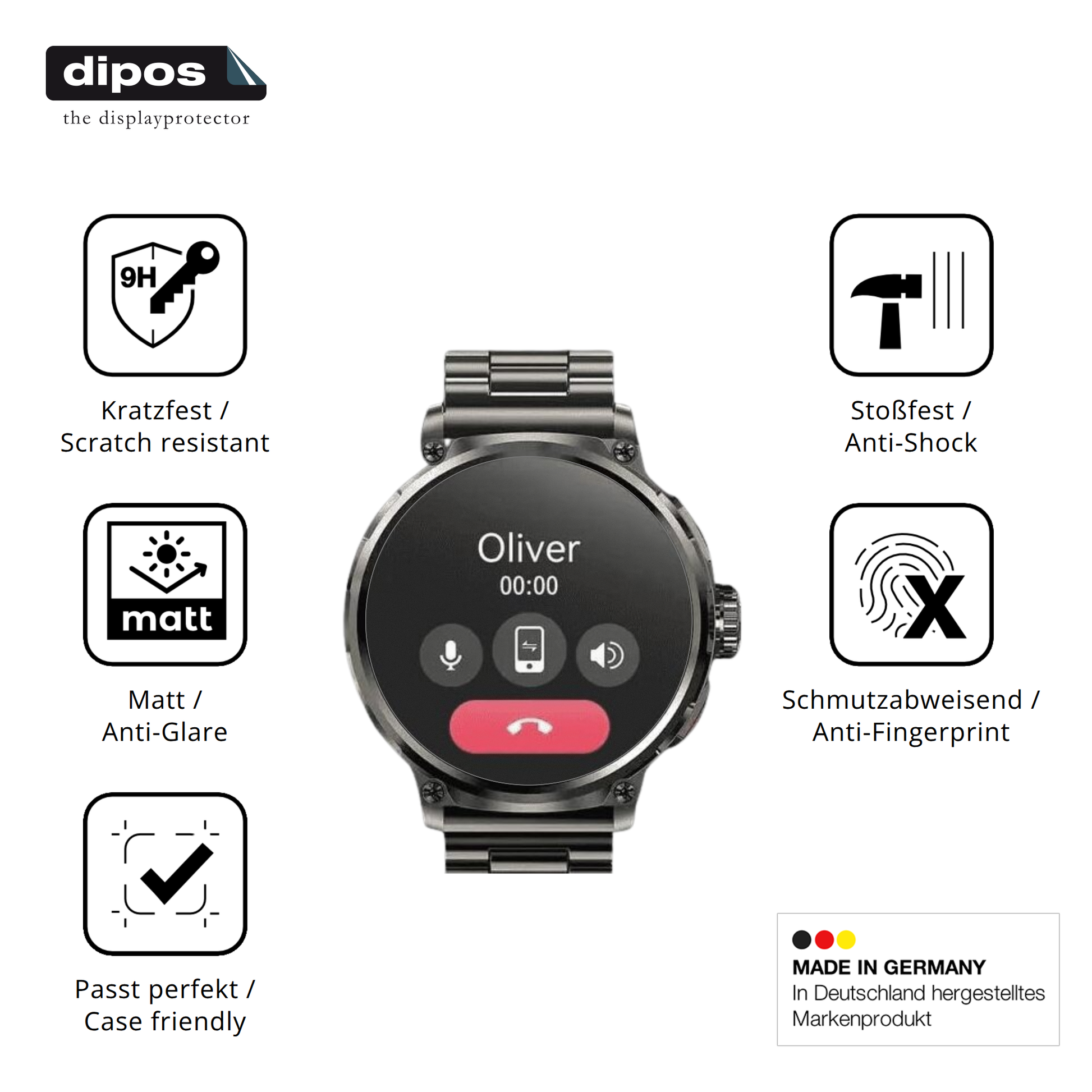 Displayschutz hergestellt in Deutschland, höchste Qualität made in Germany