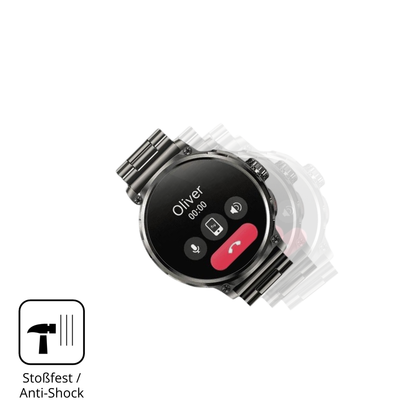 Schutz gegen Kratzer auf dem Deedlite Zeus 1.85 Zoll Glas durch Schlüssel, Stöße gegen die Tischkante oder Stürze